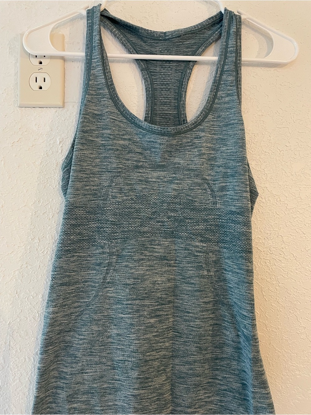 lululemon athletica Heather Teal Racerback Tank